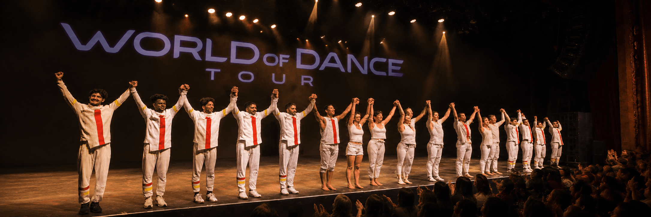 Kings United taking a bow on the World of Dance Tour stage
